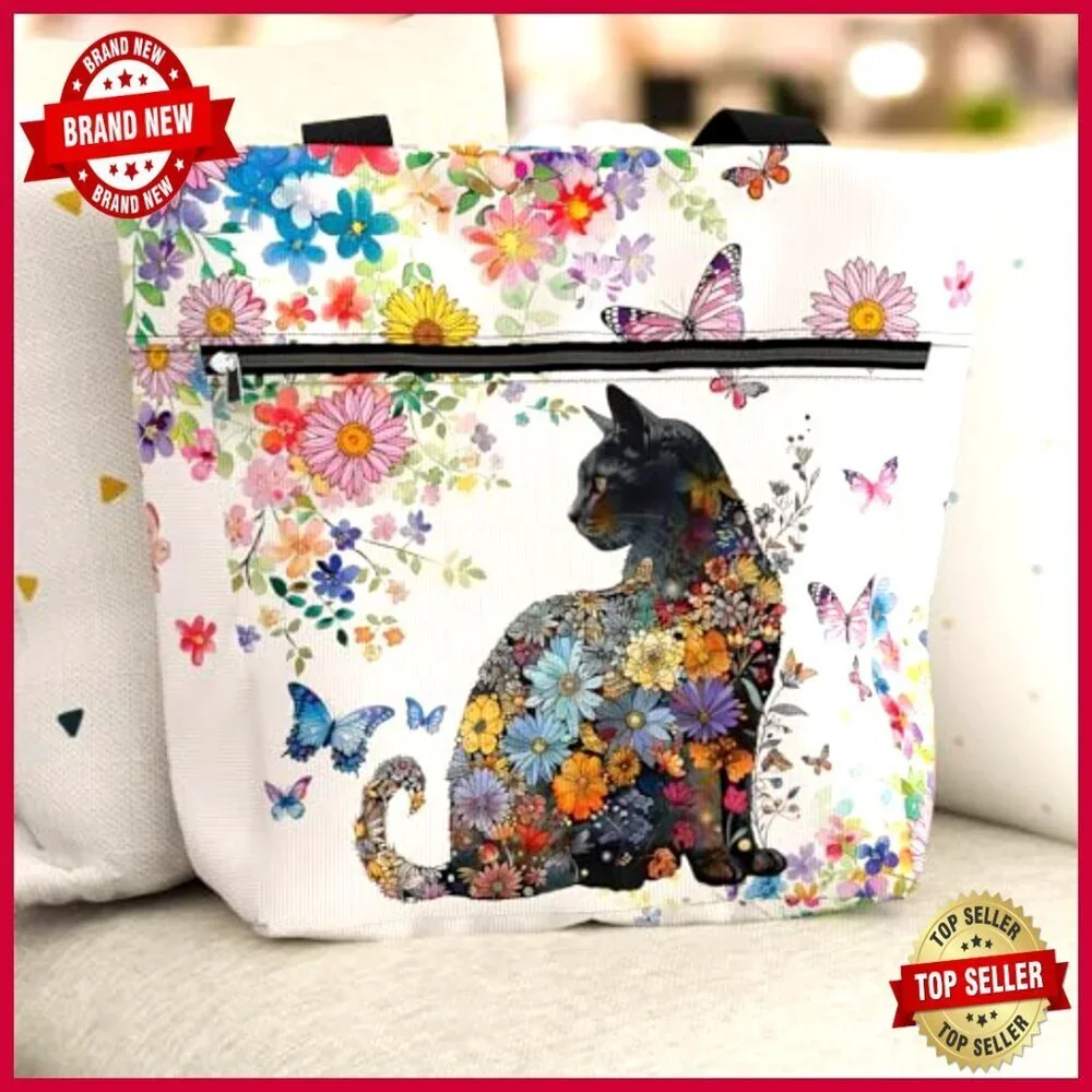 Waterproof Tote Bag with Zipper Pockets for Work and Travel